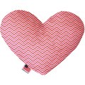 Mirage Pet Products Valentines Day Chevron Stuffing Free 8 in. Heart Dog Toy 1374-SFTYHT8